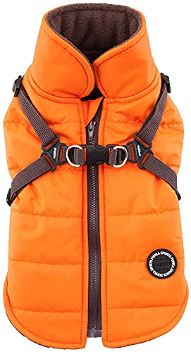 Puppia Unisex Puppia Authentische Winterweste, Mountaineer Ii, Medium, Orange Hundemantel, Orange, M EU von Puppia