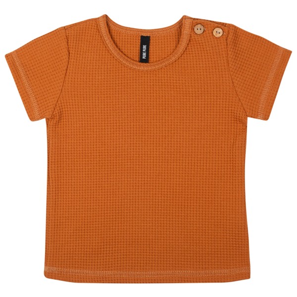 Pure Pure - Baby's T-Shirt Waffle - T-Shirt Gr 62 orange von Pure Pure