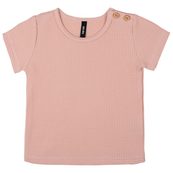 Pure Pure - Baby's T-Shirt Waffle - T-Shirt Gr 68 rosa von Pure Pure