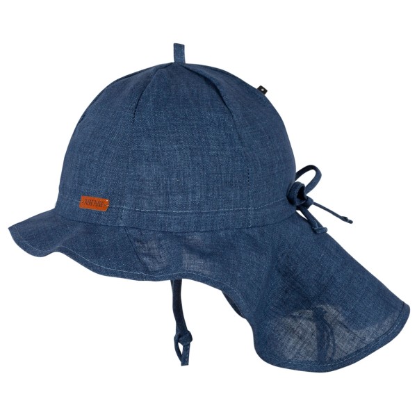 Pure Pure - Kid's Nackenschutz Leinen - Cap Gr 51 cm blau von Pure Pure