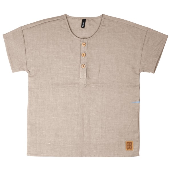 Pure Pure - Kid's Shirt Leinen-Baumwolle - T-Shirt Gr 104 beige von Pure Pure