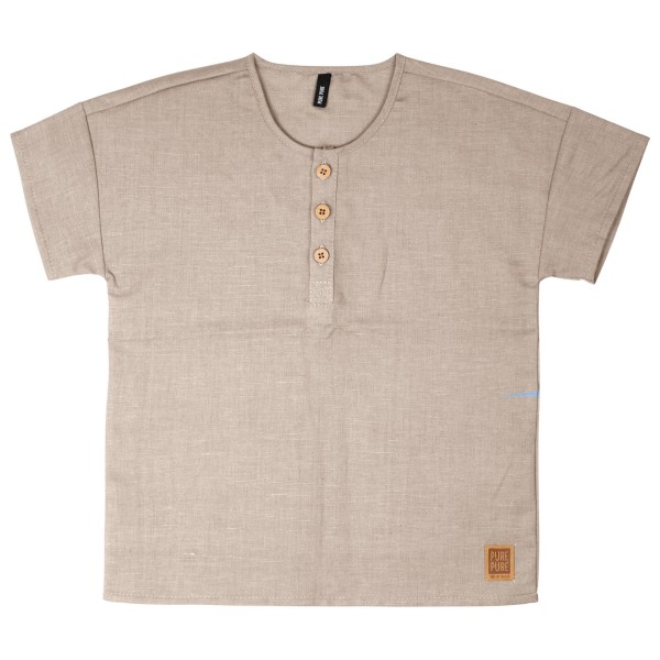 Pure Pure - Kid's Shirt Leinen-Baumwolle - T-Shirt Gr 110/116 beige von Pure Pure