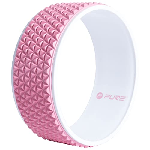 Pure2Improve - Deluxe Yoga-Rad - 32x12.5cm - Rosa von Pure2Improve