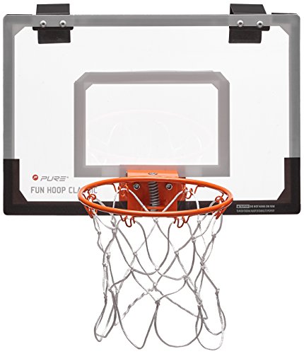 Pure 2Improve Fun Hoop Classic, Indoor-Basketballkorb 46x30cm, 23cm Ø Ring, inkl. 13,5cm Ø Basketball von Pure2Improve