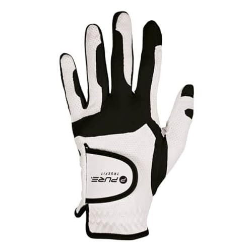 Pure2Improve True Fit Herren-Handschuh, Links, Weiß/Schwarz von Pure2Improve
