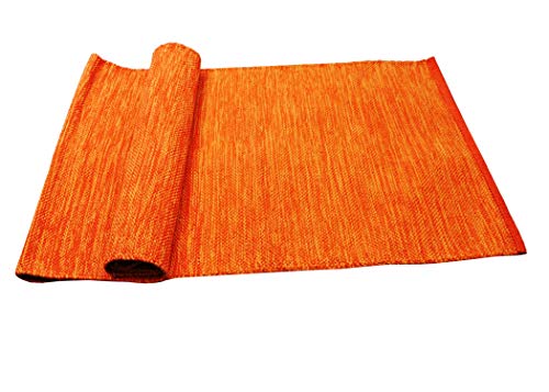 Purpledip Organic Yoga Mat: Handwoven Thick Anti-Skid Cotton Mats Designed for Yogasana, Pranayam, Surya Namaskar or Any Exercise (11369) von Purpledip