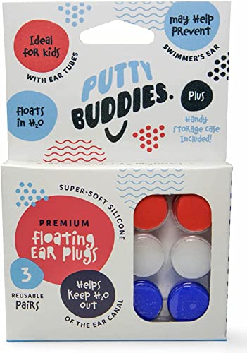 Putty Buddies Putty Buddies 3er-Pack (Farbe kann variieren), Klar (kein Verblassen), 2 Packs (6 Pairs) von Putty Buddies