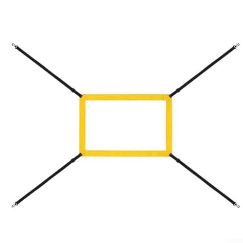 Puupaa Baseball-Strike-Zone, verstellbare Schlagzone, Zielscheibe für Baseballnetz, Übungswerfen und Schlagen (gelb) von Puupaa