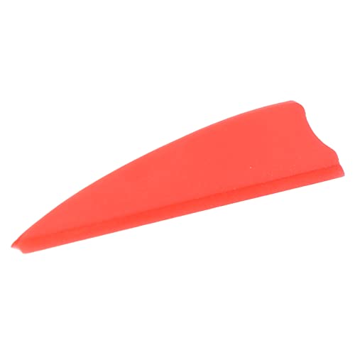 Pwshymi Schildfederbefiederung, Einfach zu Verwenden, Leichte Pfeilfederbefiederung, 50 Stück, Schnelle Geschwindigkeit für Bogenschießen (Rot) von Pwshymi