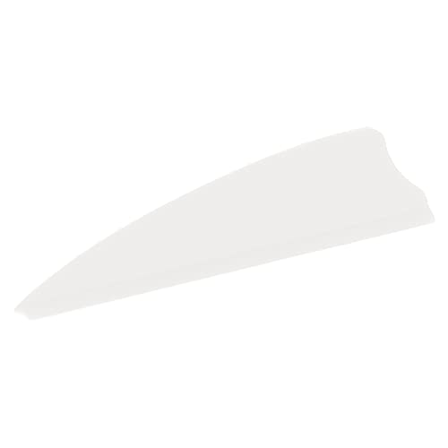 Pwshymi Schildfederbefiederung, Einfach zu Verwenden, Leichte Pfeilfederbefiederung, 50 Stück, Schnelle Geschwindigkeit für Bogenschießen (Weiß) von Pwshymi