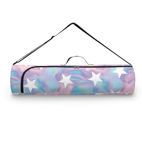 Pzuqiu Galaxy Star Yogamatten-Tasche mit durchgehendem Reißverschluss und verstellbarem Gurt, multifunktionale Aufbewahrungstasche für Damen und Herren, für Fitnessstudio, Strand, Park, Reisen von Pzuqiu