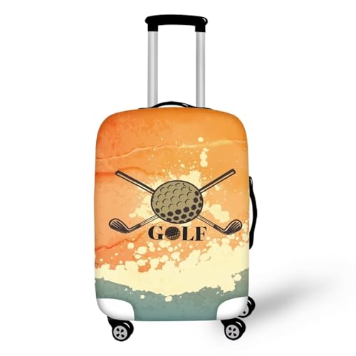 Pzuqiu Gepäckabdeckung, elastisch, waschbar, Koffer-Schutz, Reisekoffer-Abdeckung für Kinder und Erwachsene, Beach Golf, M (22-24 inch suitcase) von Pzuqiu