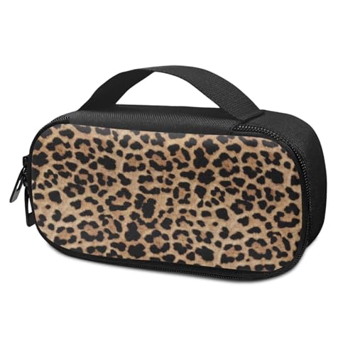 Pzuqiu Leopard Insulinkühler-Reisetasche mit Seitengriff, isolierter Organizer, tragbare Kühltasche für Insulin-Stift und Medikamente, Diabetikerbedarf von Pzuqiu