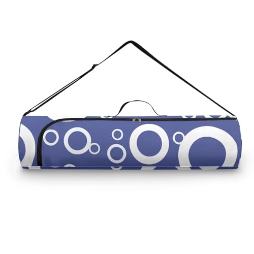 Pzuqiu Yogamatten-Tasche mit rundem Reißverschluss, mit verstellbarem Gurt, multifunktionale Aufbewahrungstasche für Damen und Herren, für Fitnessstudio, Strand, Park, Reisen von Pzuqiu