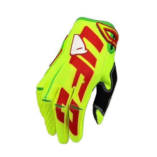 QAINKUN Motorradhandschuhe Motocross-Handschuhe Vollfinger Motorrad Motorbile Rennhandschuhe Radsport-Handschuhe Motorrad Handschuhe (Color : Green, Größe : L) von QAINKUN