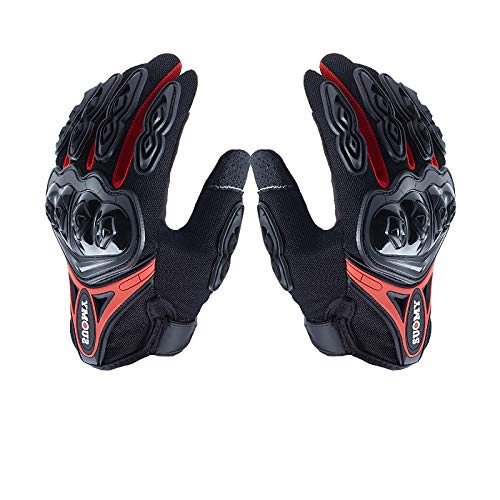 QAINKUN Motorradhandschuhe Motorrad-Rennhandschuhe Atmungsaktive Enduro-Dirt-Bike-Offroad-Motocross-Motorrad-Reithandschuhe Motorrad Handschuhe (Color : 1, Größe : L) von QAINKUN