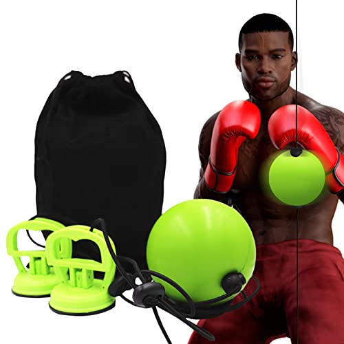 Box-Speedball - Saugnapf-Stanz-Speedball-Trainingszubehör | Fitnesszubehör für das Heim-Fitnessstudio, verbessert Koordination, Beweglichkeit, Schlaggeschwindigkeit und Reaktion Qarido von QARIDO