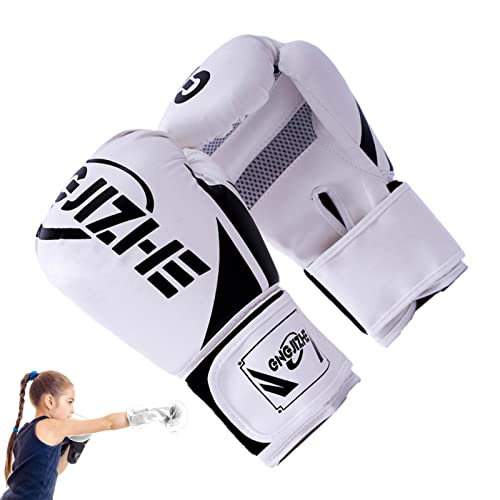 Boxhandschuhe für Kinder,Stoßdämpfende MMA-Handschuhe | 6 Unzen/8 Unzen Trainings-Boxhandschuhe für Mädchen und Jungen, die Kickbox-Ausrüstung kämpfen Qarido von QARIDO