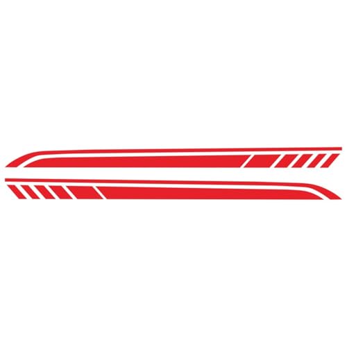 QCALAZ Auto-Seitenstreifen-Autoaufkleber, DIY-Abziehbilder, Autozubehör (rot) Für Benz C Class C180 C200 C300 C63 Coupe C43 W205 W204 W203 von QCALAZ