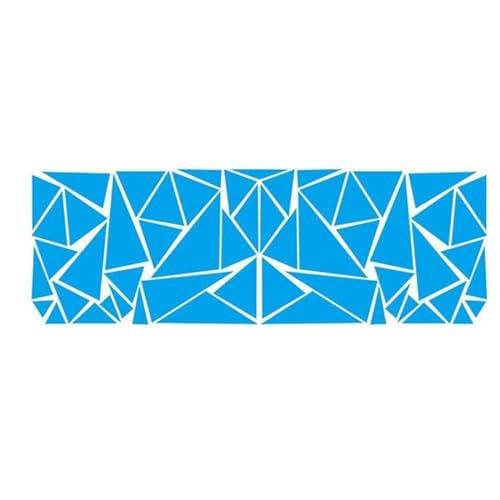 QCALAZ Mattschwarze DIY-Autoaufkleber, LKW-Dekoration, Dreieck-Vinylaufkleber, Auto-Styling-Zubehör, stilvolle Aufkleber (blau) Für Most Vehicles von QCALAZ
