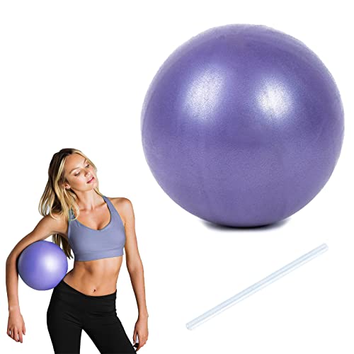 QEEROYO Trainingsball, Gymnastikball, Yoga Ball, Pilates Ball, Original Gymnastikball, Yoga Pilatesball, Yoga Pilates Ball, Yoga Übungsball, Rutschfester Fitness Ball （lila） von QEEROYO