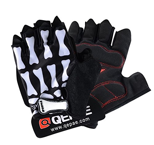 QEPAE Fahrradhandschuhe Sport halb Finger Handschuhe Gloves 045 (XXL) von QEPAE