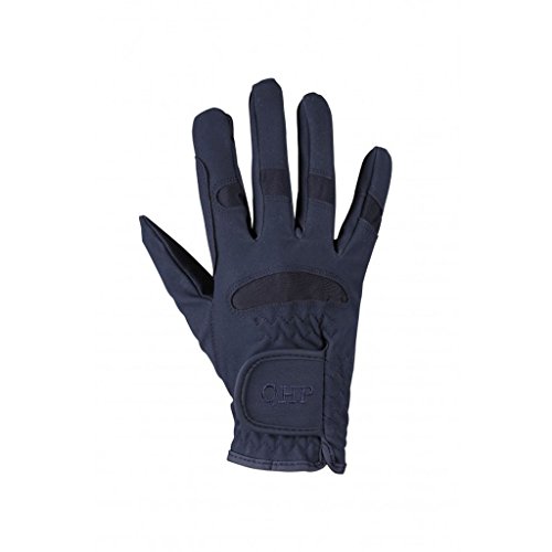 QHP Reithandschuhe Handschuhe Multi luftdurchlässig Stretch Klett (Blau, XS) von QHP