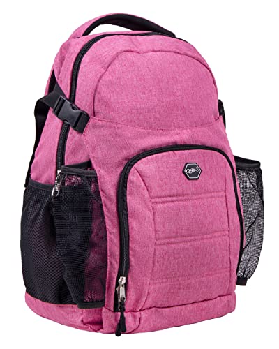 QHP praktischer Rucksack für den Reiter oder als Putzrucksack mit vielen Verstaumöglichkeiten (rosa) von QHP