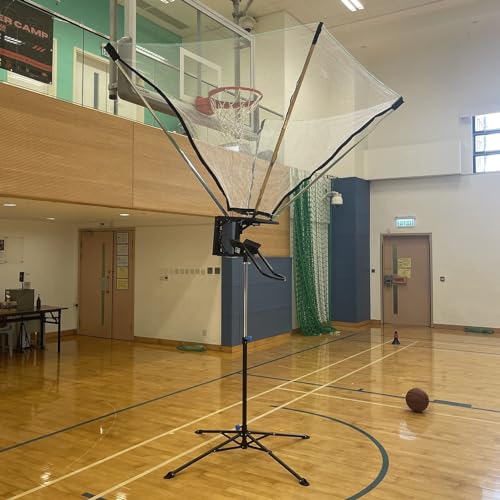 Basketball-Rebounder-Netzrücklaufsystem, Verstellbare Basketballball-Rücklaufbefestigung, Tragbarer Basketball-Schusstrainer, Verwendung Im Innen- Und Außenbereich von QIANMEI