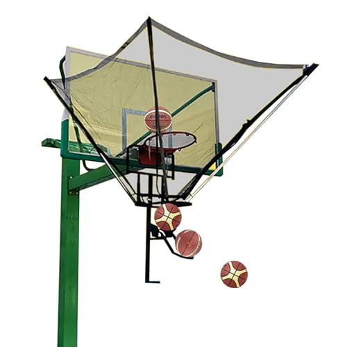 Robustes Rebounder-Basketball-Rücklaufsystem Aus Stahl, Hängende Basketball-Rücklaufbefestigung for Kinder Und Erwachsene Im Innen- Und Außenbereich, Um 180 Grad Drehbare Rutsche von QIANMEI