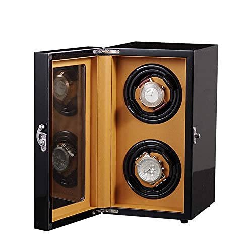 QIByING Watch Watch Winder for 2 Watches Storage Dispaly Case with Quiet Mabuchi Motor and 5 Rotation Modes Battery Powered Or AC Adapter von QIByING