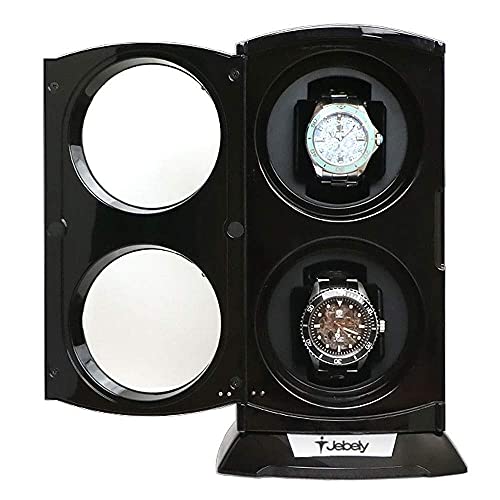QIByING Watch Winders Automatic Mechanical Watch Winder Box Black Automatic Watch Box Winder Automatic Double Watches Box Jewelry Watch Display Box von QIByING