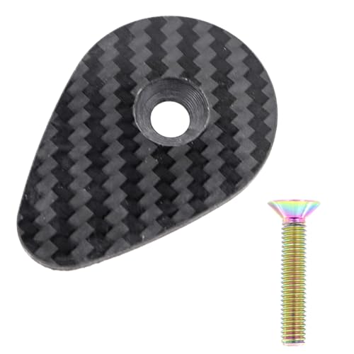 QINZTON Vielseitige Karbonfaser-Headset-Oberkappe, einfach zu installieren, Vorbaukappe mit Schrauben für F12-Fahrräder, Lenker-Reparaturteil, obere Abdeckung von QINZTON