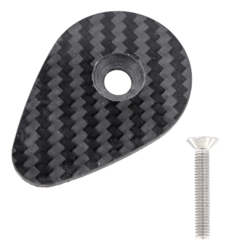 QINZTON Vielseitige Karbonfaser-Headset-Oberkappe, einfach zu installieren, Vorbaukappe mit Schrauben für F12-Fahrräder, Lenker-Reparaturteil, obere Abdeckung von QINZTON