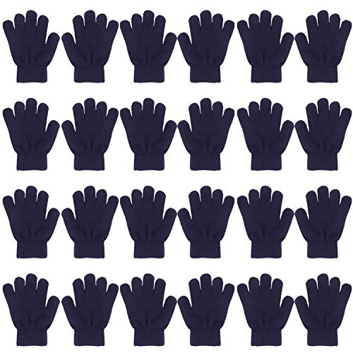 QKURT 12 Paare von Kinderhandschuhe, Magische Stretch Handschuhe Voller Finger Kinder Handschuhe für 3~6 Jahre alte Kinder Mädchen Jungen von QKURT