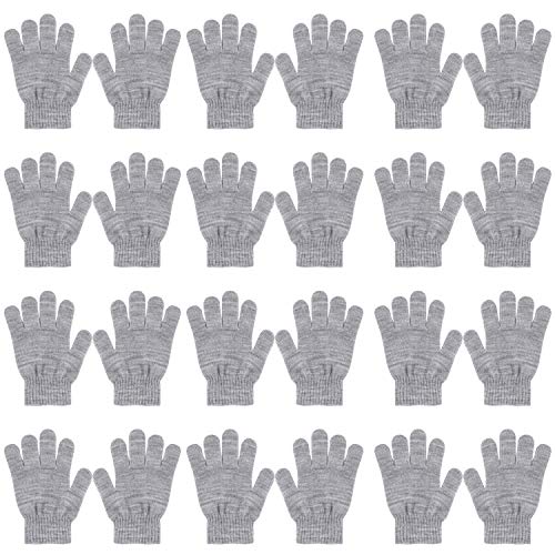 QKURT 12 Paare von Kinderhandschuhe, Magische Stretch Handschuhe Voller Finger Kinder Handschuhe für 3~6 Jahre alte Kinder Mädchen Jungen von QKURT