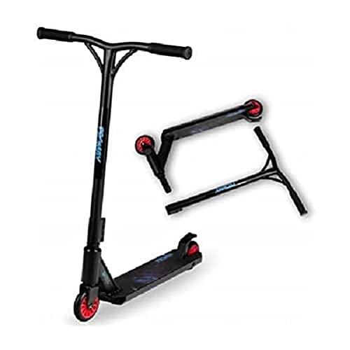 QKids Zweirad-Tretroller, für Teenager, Erwachsene, Räder Ø 10 cm, zusammenklappbar, Schwarz, bis 100 kg, Alter: 6+, Extreme Freestyle, 50x87 cm von Momi