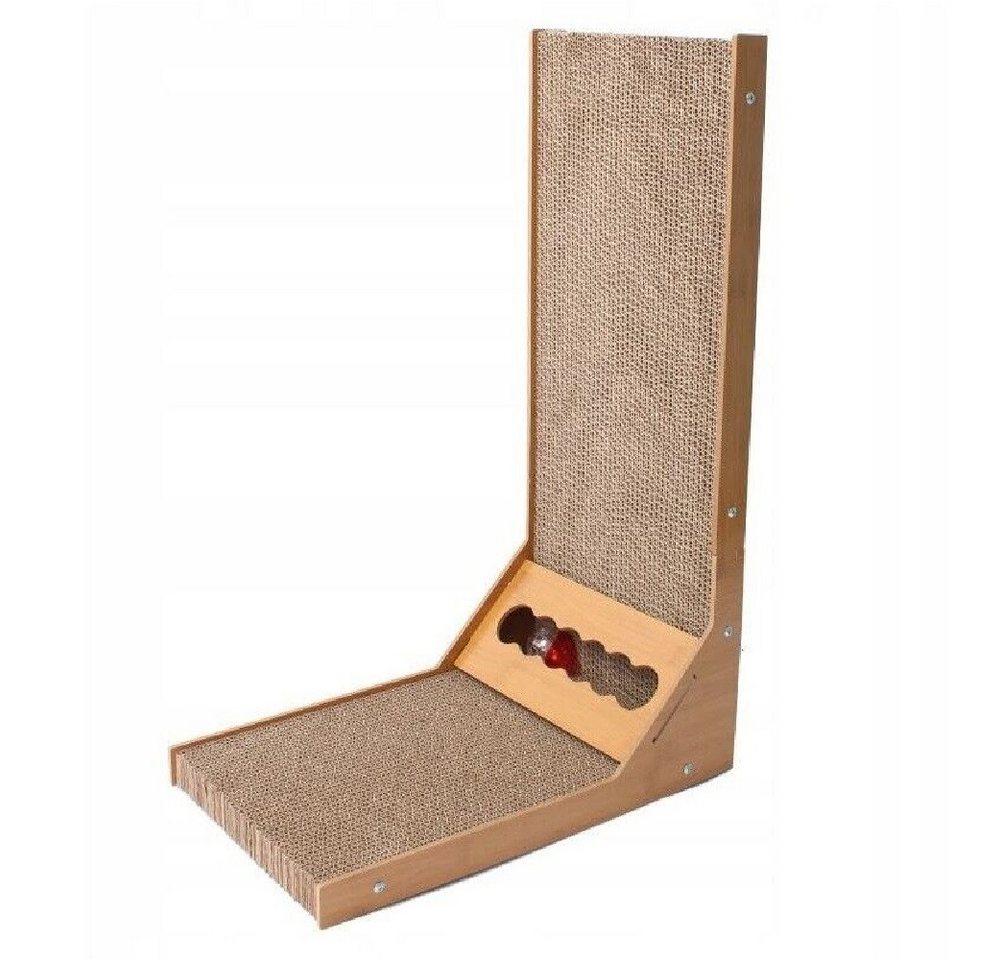 QLS Kratzbrett, Kratzpappe Katzenspielzeug Kratzmatte Kratzer aus Karton 50x40x24 cm von QLS
