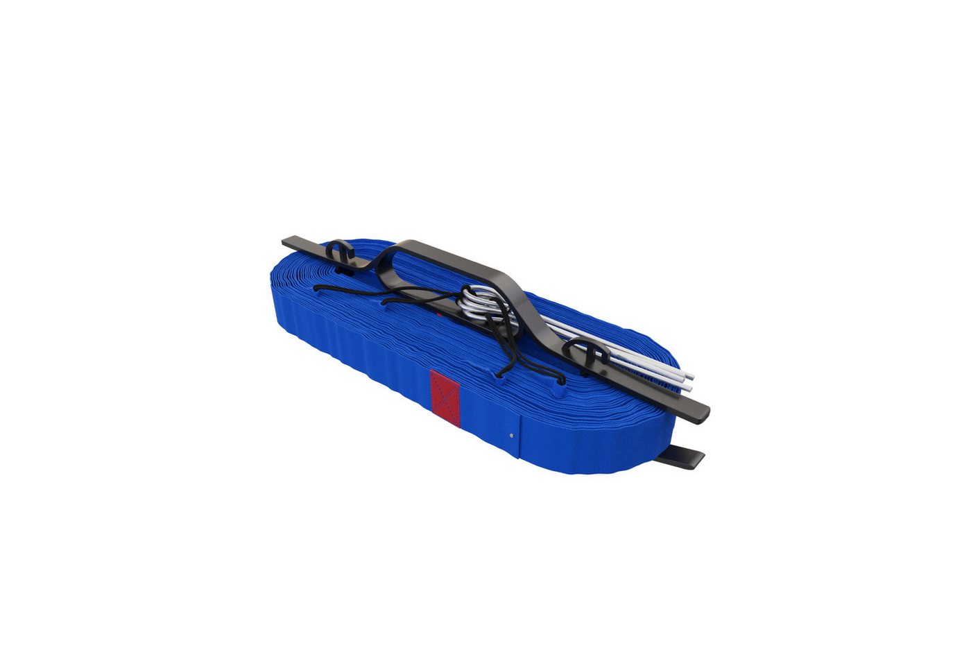 QLS Markierungslinie Beachvolleyball Spielfeldmarkierung Kunststoff Blau 16x8 cm Heringe von QLS