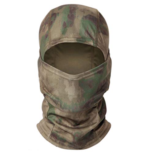 QMFIVE Taktische Sturmhauben Maske, Taktische Airsoft Outdoor - Jagd - Ninja - Hood Tarnung Flexible voll schützende Maske (ATFG) von QMFIVE