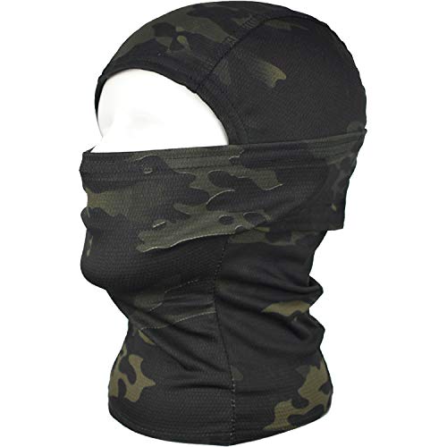 QMFIVE Taktische Airsoft Outdoor - Jagd - Ninja - Hood Tarnung Flexible voll schützende Maske (BK) von QMFIVE