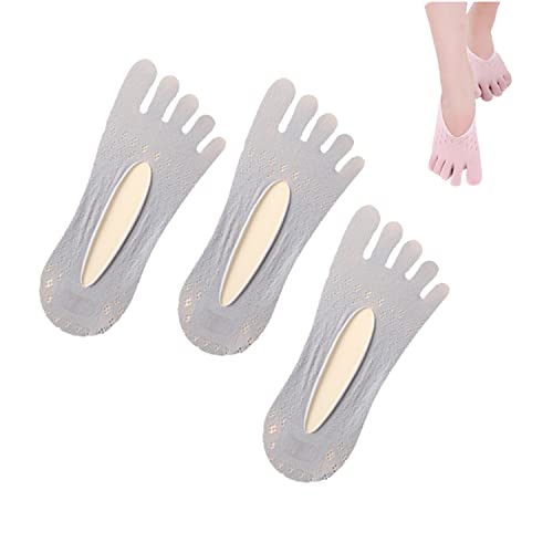 QQLADY Orthoes Ballenentlastungssocken für Damen, orthopädische Zehenkompressionssocken, Socken zur Zehenausrichtung für Ballenzehen (3PCS,One Size fits All) von QQLADY