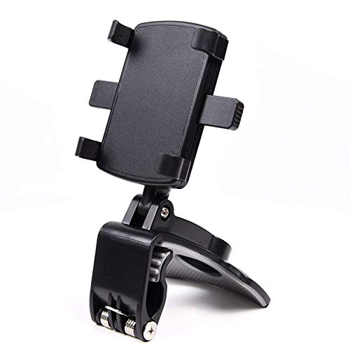 QSCTYG Handyhalterung Auto Auto-Telefon-Halterung 360-Grad-Rotations-Dashboard-Handyhalter für Auto-Clip-Halterung für 4 bis 7-Zoll-Smartphones geeignet 177 (Color : Black) von QSCTYG