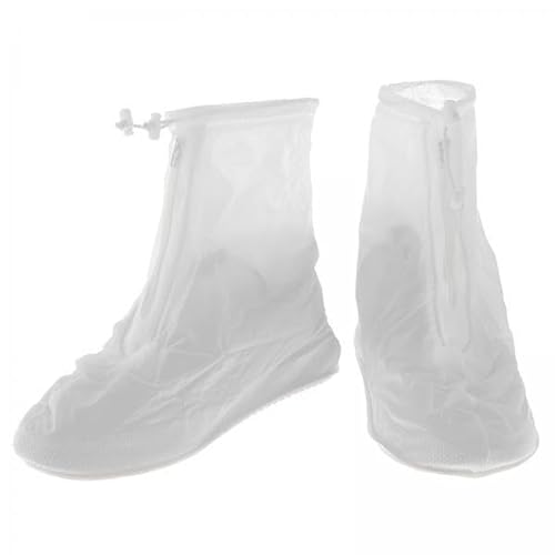QSTDGVPW 2X wasserdichte Schuhüberzüge Regenstiefelüberzieher Herren Damen mit Reißverschluss Leichte Anti Rutsch Regenüberschuhe Schuhschutz für Reisen Wander von QSTDGVPW