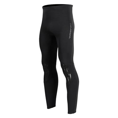 QSTDGVPW Neoprenhose, 1,5 mm Dicke, Wassersport-Leggings für Männer und Frauen, Schwarz, XL Herren von QSTDGVPW