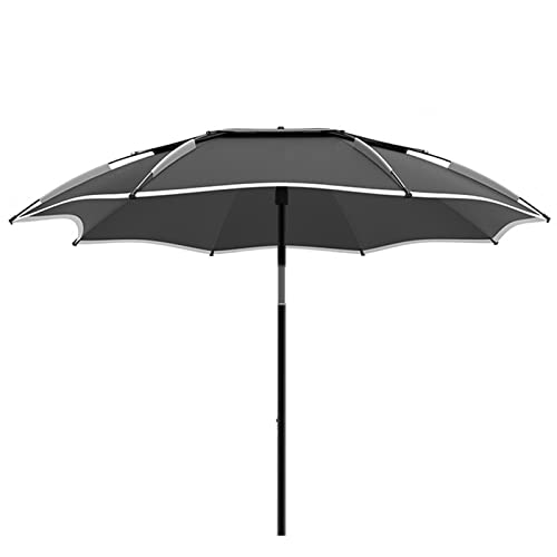 Garten Parasole Fischereifischschirm Wasser prosof Sonnenschand Schutz Baldachin Neigung Teleskopstange tragbare Strandschirme Tragtasche - Windprofessionales Garten Parasol mit Sandanker Outdoor von QSYJCCXD