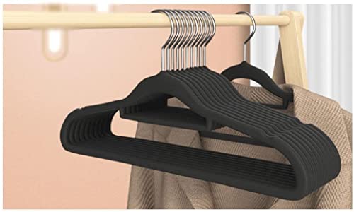 QTANZIQI 20er-Pack rutschfeste beflockte Kleiderbügel – ideal für Anzüge, Hemden, Kleider von QTANZIQI