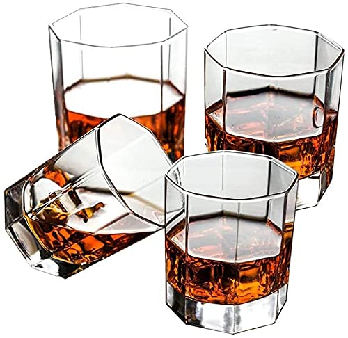QTANZIQI Dekanter-Set, Whiskygläser, mundgeblasene Whiskygläser, altmodische Whiskygläser, Premium-Scotch-Gläser, perfekt für Cocktails, Dekanter Silk Pillowcase von QTANZIQI