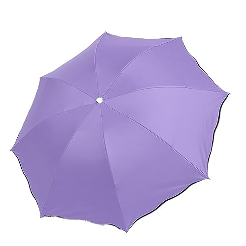 QTANZIQI Regenschirm, Wasserschirm, Sonnenschutzschirme, Winddicht, DREI Faltbare, kompakte Regen-Reiseschirme Silk Pillowcase von QTANZIQI