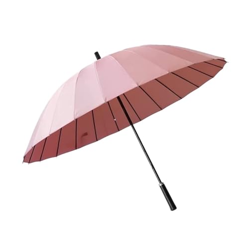 QTANZIQI Regenschirm mit langem Griff, manueller Golfschirm, Winddicht, wasserdicht, Gartenschirme, großer Regenschirm für Männer und Frauen, Winddicht Silk Pillowcase von QTANZIQI